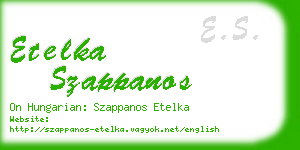 etelka szappanos business card